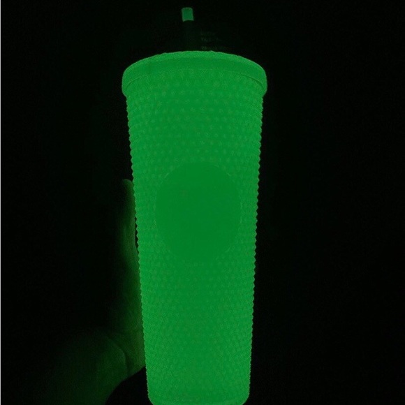 Starbucks Halloween Glow in Dark Studded Cup Lemongrass Tumbler 24oz NWT GITD - Picture 1 of 11